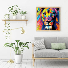 Load image into Gallery viewer, Lion Animal - Full Drill Round Drill - 30x30cm
