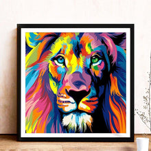 Load image into Gallery viewer, Lion Animal - Full Drill Round Drill - 30x30cm

