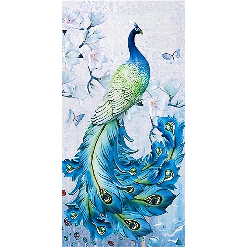 Peacock Animal - Full Drill Round Drill - 45x85cm