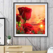 Load image into Gallery viewer, Rose Flower - Full Drill Round Drill - 30x30cm
