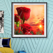 Load image into Gallery viewer, Rose Flower - Full Drill Round Drill - 30x30cm
