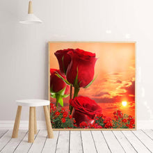 Load image into Gallery viewer, Rose Flower - Full Drill Round Drill - 30x30cm

