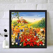 Load image into Gallery viewer, Butterfly Flower Sea - Full Drill Round Drill - 30x30cm
