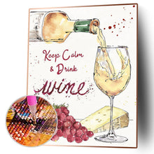 Load image into Gallery viewer, Wine Glass - Full Drill Round Drill - 30x40cm
