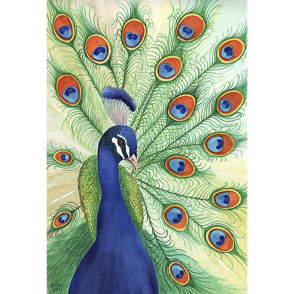 Lordly Peafowl  - Full Drill Round Drill - 30x40cm