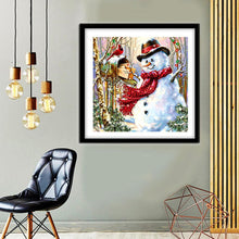 Load image into Gallery viewer, Christmas Snowman  - Full Drill Round Drill - 30x30cm
