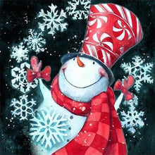 Load image into Gallery viewer, Christmas Snowman  - Full Drill Round Drill - 30x30cm
