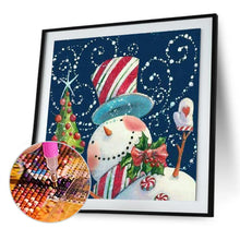 Load image into Gallery viewer, Christmas Snowman  - Full Drill Round Drill - 30x30cm
