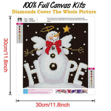Load image into Gallery viewer, Christmas Snowman  - Full Drill Round Drill - 30x30cm
