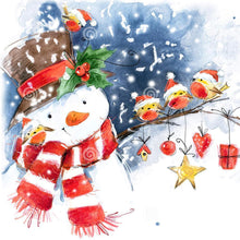 Load image into Gallery viewer, Christmas Snowman  - Full Drill Round Drill - 30x30cm
