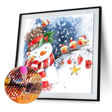 Load image into Gallery viewer, Christmas Snowman  - Full Drill Round Drill - 30x30cm
