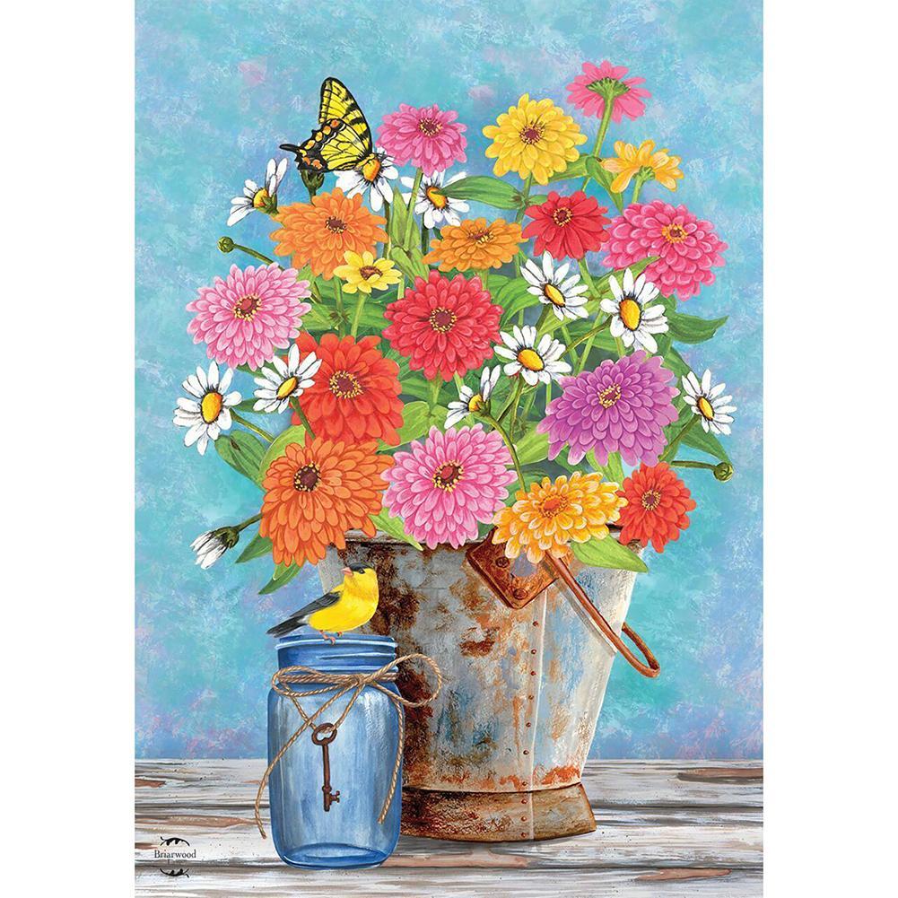 Blossom Flowers  - Full Drill Round Drill - 30x40cm