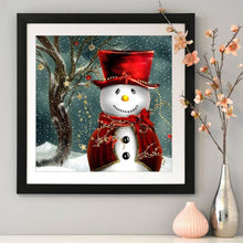 Load image into Gallery viewer, Christmas Snowman - Full Drill Round Drill - 30x30cm
