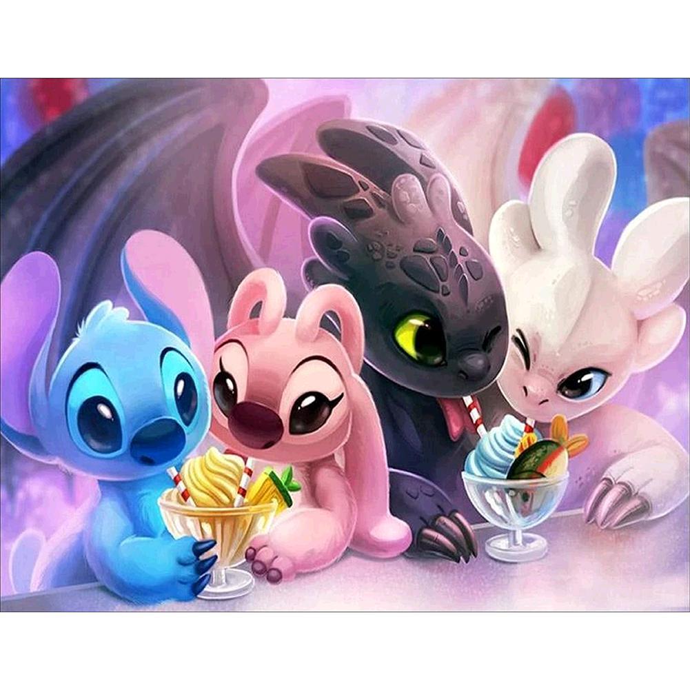 Cartoon - Full Drill Round Drill - 50x40cm