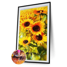 Load image into Gallery viewer, Sunflowers - Full Drill Round Drill - 45x85cm
