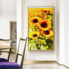 Load image into Gallery viewer, Sunflowers - Full Drill Round Drill - 45x85cm
