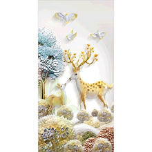 Load image into Gallery viewer, Animal Deer - Full Drill Round Drill - 45x85cm
