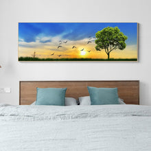 Load image into Gallery viewer, Tree with Sunrise - Full Drill Round Drill - 80x30cm
