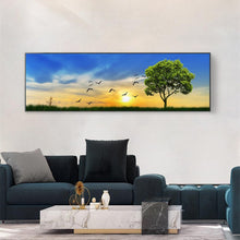 Load image into Gallery viewer, Tree with Sunrise - Full Drill Round Drill - 80x30cm
