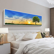 Load image into Gallery viewer, Tree with Sunrise - Full Drill Round Drill - 80x30cm
