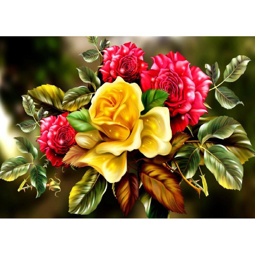 Flower Room  - Full Drill Round Drill - 40x30cm