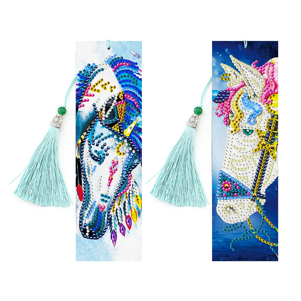 2pcs Horse-DIY Diamond Painting Bookmark