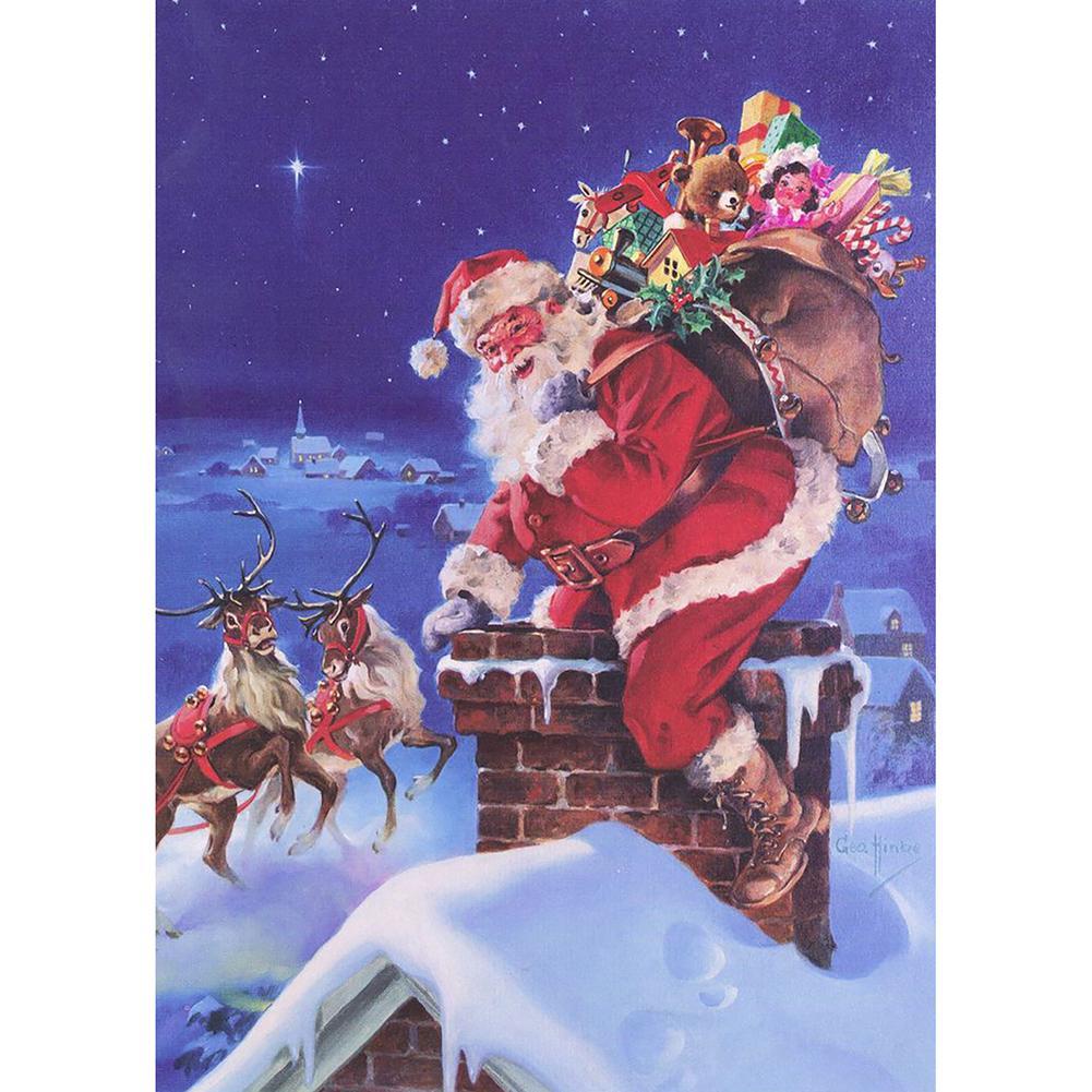 Santa Claus  - Full Drill Round Drill - 30x40cm