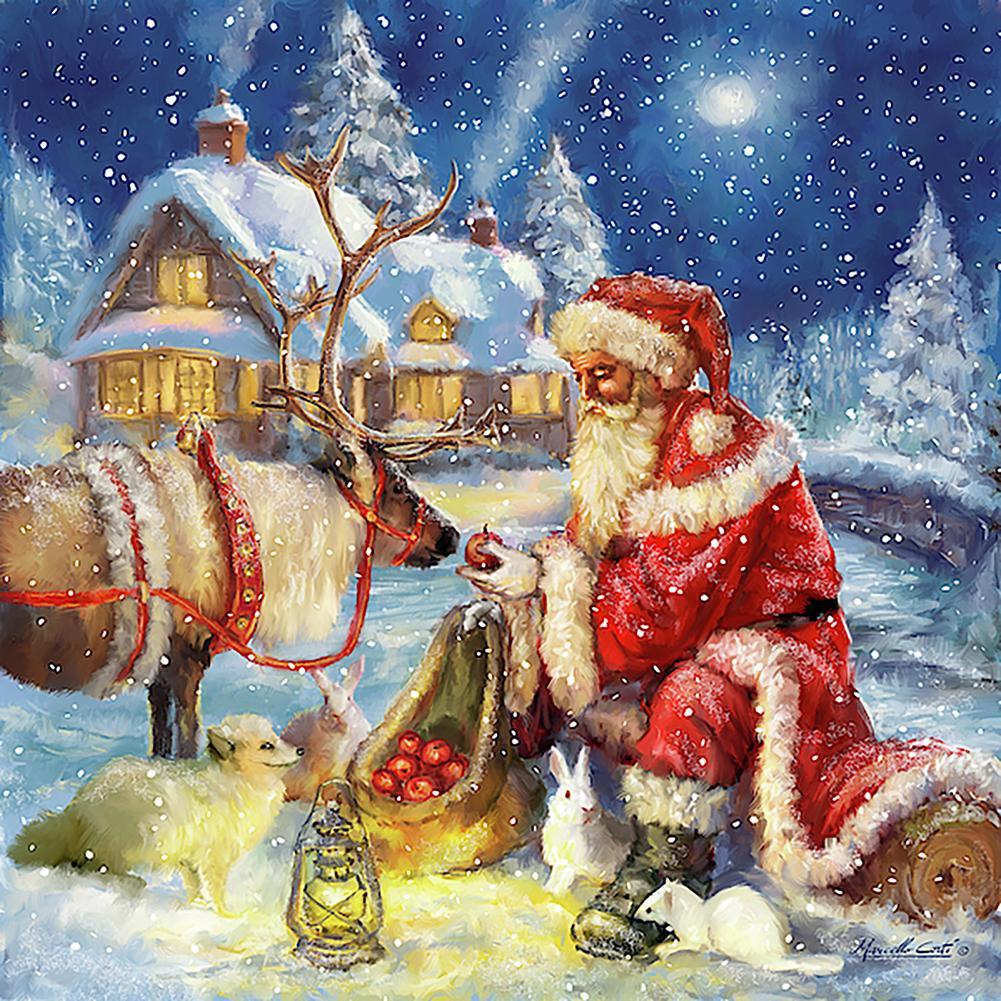 Christmas  - Full Drill Round Drill - 30x30cm
