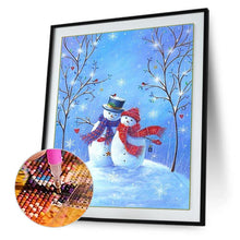 Load image into Gallery viewer, Snowman  - Full Drill Round Drill - 30x40cm
