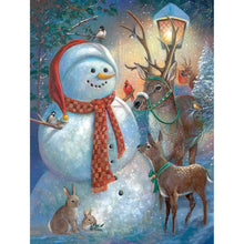 Load image into Gallery viewer, Snowman  - Full Drill Round Drill - 30x40cm
