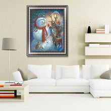 Load image into Gallery viewer, Snowman  - Full Drill Round Drill - 30x40cm

