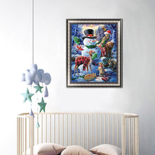 Load image into Gallery viewer, Snowman  - Full Drill Round Drill - 30x40cm
