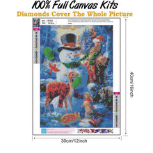 Load image into Gallery viewer, Snowman  - Full Drill Round Drill - 30x40cm
