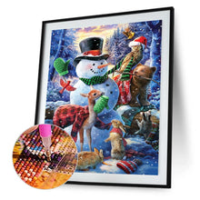 Load image into Gallery viewer, Snowman  - Full Drill Round Drill - 30x40cm
