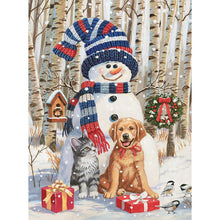 Load image into Gallery viewer, Snowman  - Full Drill Round Drill - 30x40cm
