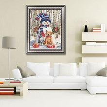 Load image into Gallery viewer, Snowman  - Full Drill Round Drill - 30x40cm

