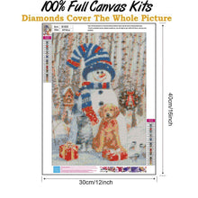 Load image into Gallery viewer, Snowman  - Full Drill Round Drill - 30x40cm
