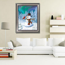 Load image into Gallery viewer, Snowman  - Full Drill Round Drill - 30x40cm
