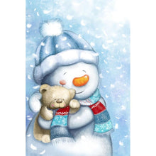 Load image into Gallery viewer, Snowman  - Full Drill Round Drill - 30x40cm
