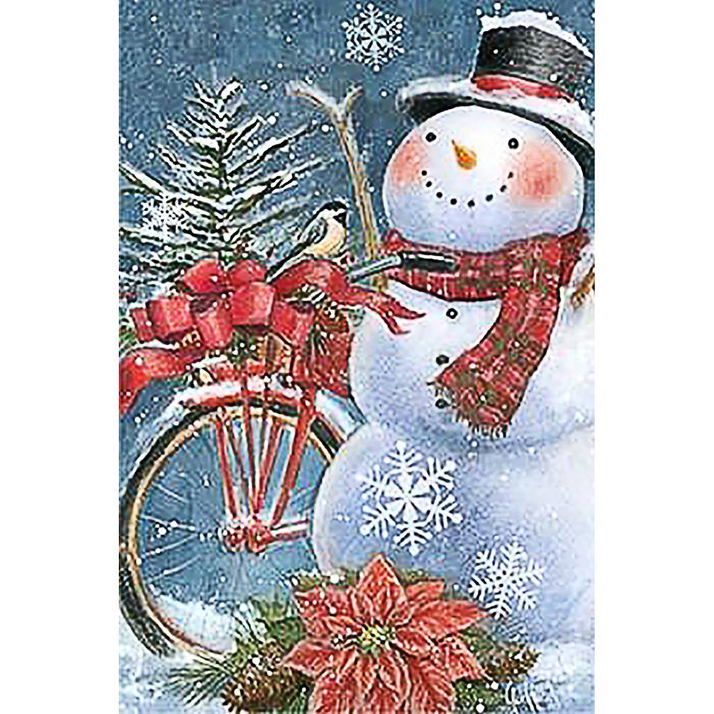Snowman  - Full Drill Round Drill - 30x40cm