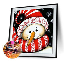 Load image into Gallery viewer, Snowman  - Full Drill Round Drill - 30x30cm
