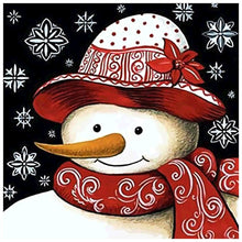Load image into Gallery viewer, Snowman  - Full Drill Round Drill - 30x30cm
