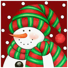Load image into Gallery viewer, Snowman  - Full Drill Round Drill - 30x30cm
