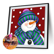 Load image into Gallery viewer, Snowman  - Full Drill Round Drill - 30x30cm
