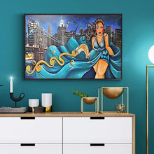 Load image into Gallery viewer, Girl  - Full Drill Round Drill - 40x30cm
