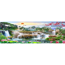 Load image into Gallery viewer, Waterfall Garden  - Full Drill Round Drill - 100x40cm
