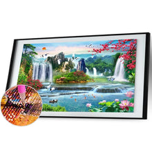 Load image into Gallery viewer, Waterfall Garden  - Full Drill Round Drill - 100x40cm
