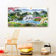 Load image into Gallery viewer, Waterfall Garden  - Full Drill Round Drill - 100x40cm
