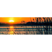 Load image into Gallery viewer, 100x40cm Sunset Reed Marshes - Full Drill Round Drill - 100x40cm
