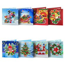 Load image into Gallery viewer, 8pcs/Set-Christmas-Diamond Greeting Cards
